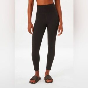 Girlfriend Collective Black Compressive High Rise Legging, Size S